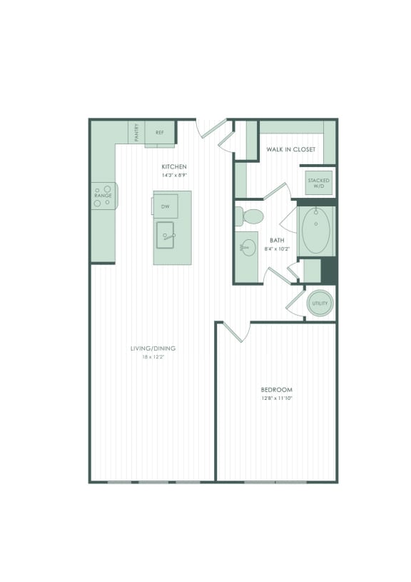 Floor Plans 2 Bedroom Apartments in Spring, TX